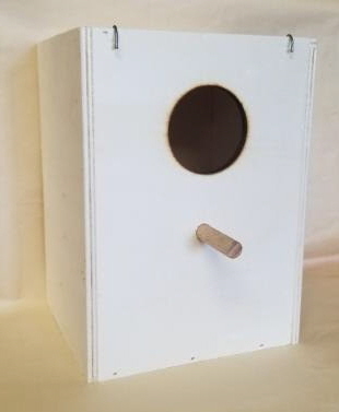 Details about   Budgie Nest/Breeding Box Removable Plastic Concave and Perch Left Hand Hole 